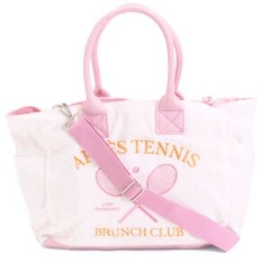 WILDFOX Terry Cloth Tennis Racket Pickle Ball Tote NWT